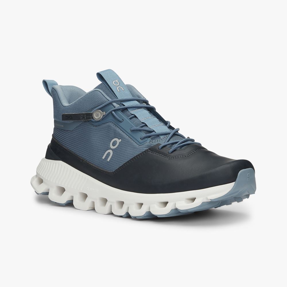 On Running Cloud Hi Sneakers Damen Blau | ODI4061ZZ