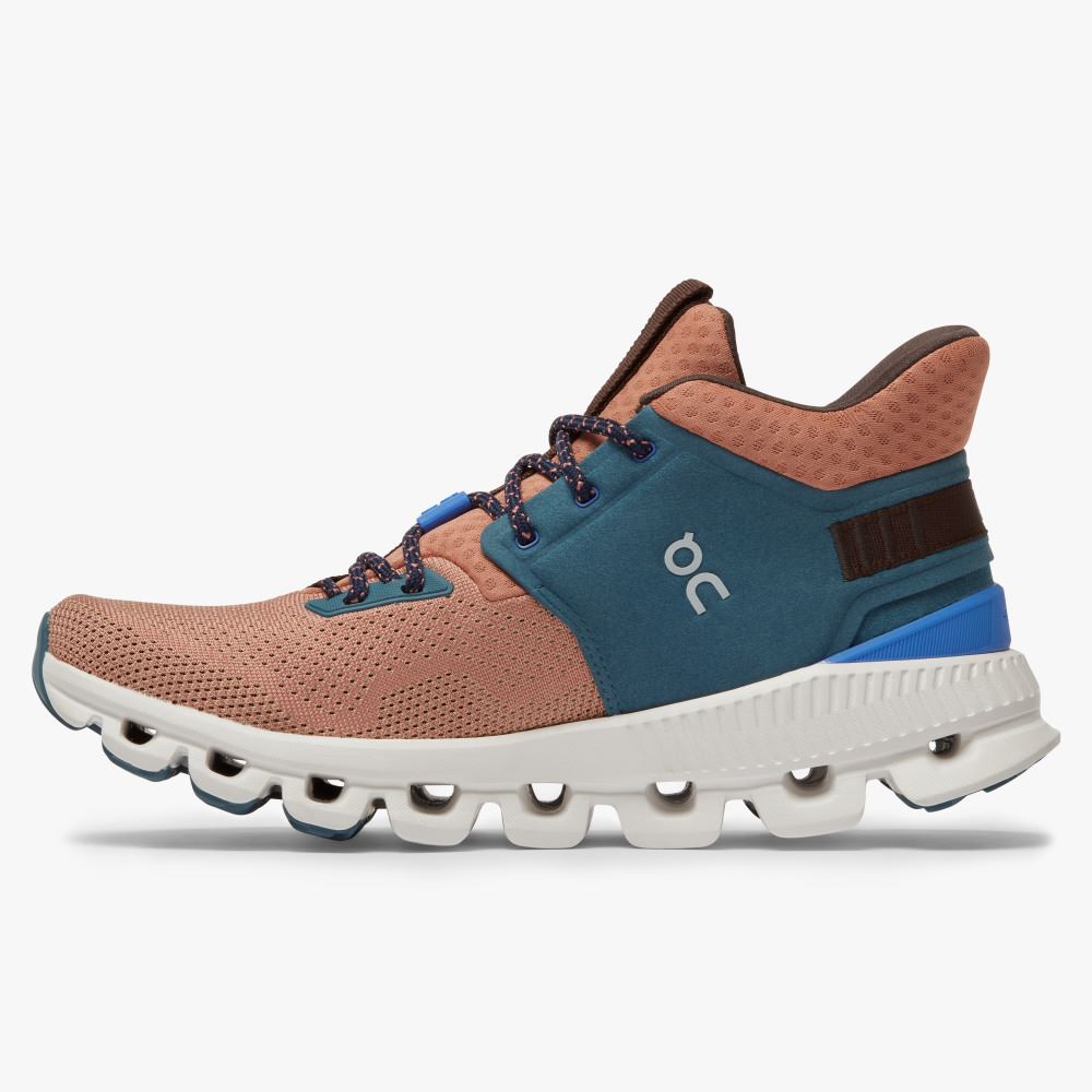 On Running Cloud Hi Sneakers Damen Grün Hellbraun | AWE424FV