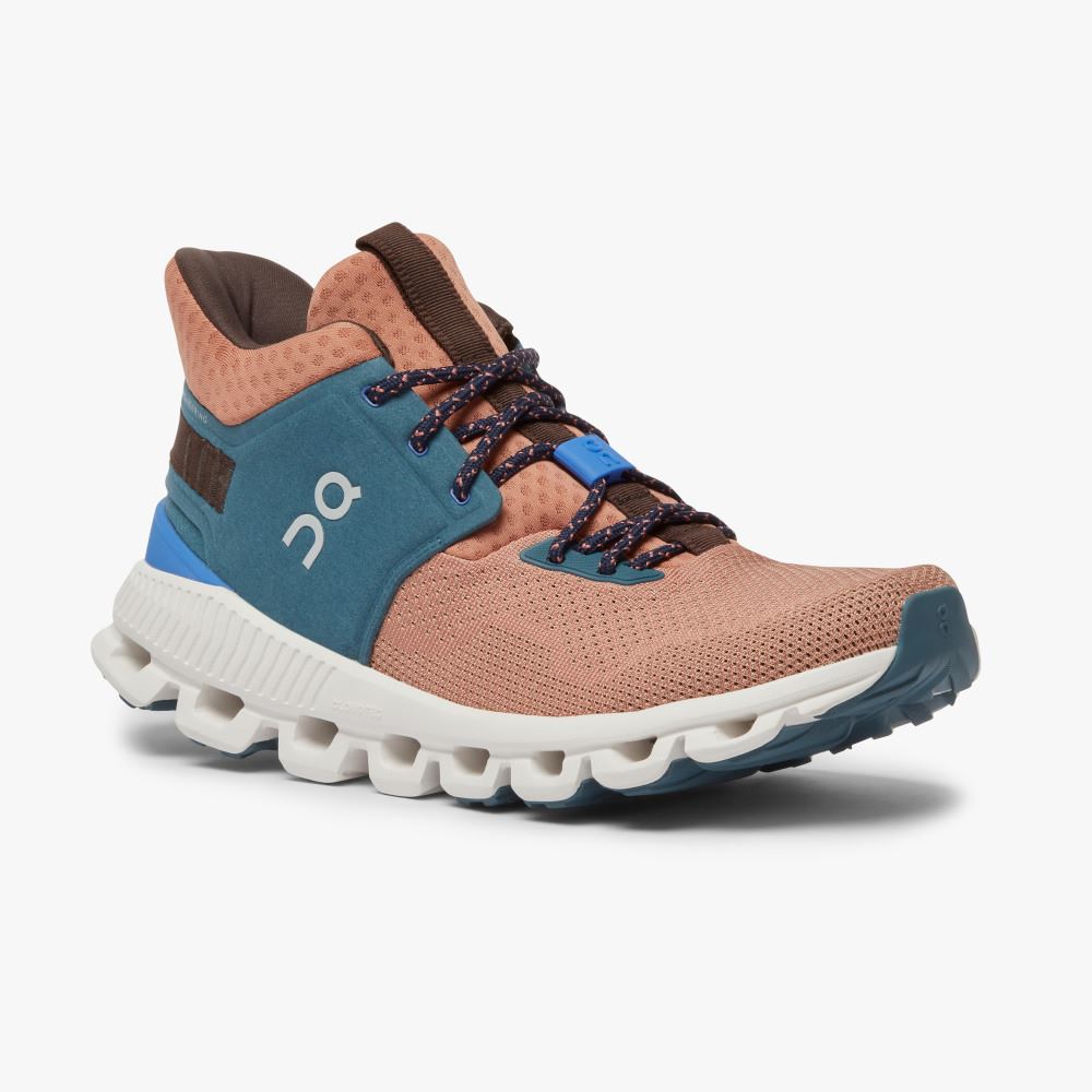 On Running Cloud Hi Sneakers Damen Grün Hellbraun | AWE424FV