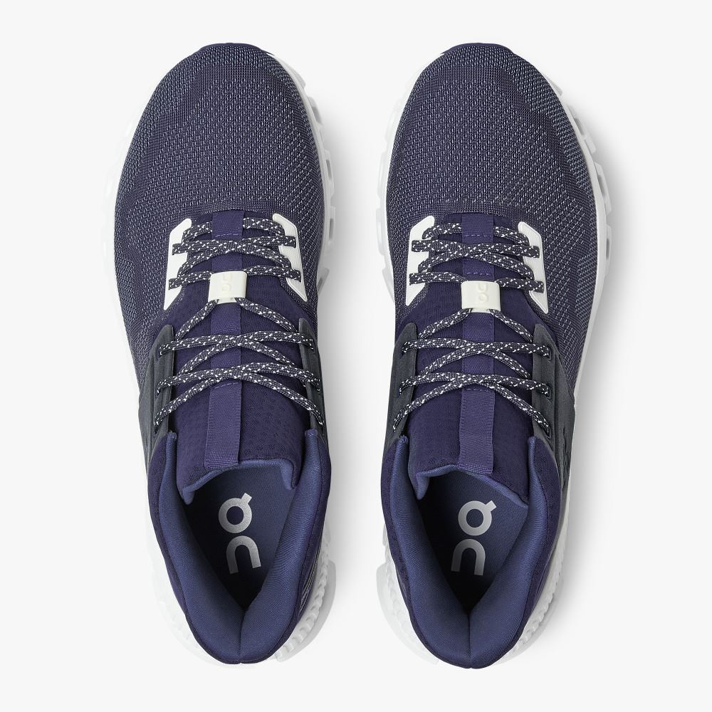 On Running Cloud Hi Sneakers Herren Blau | TEJ1012HF