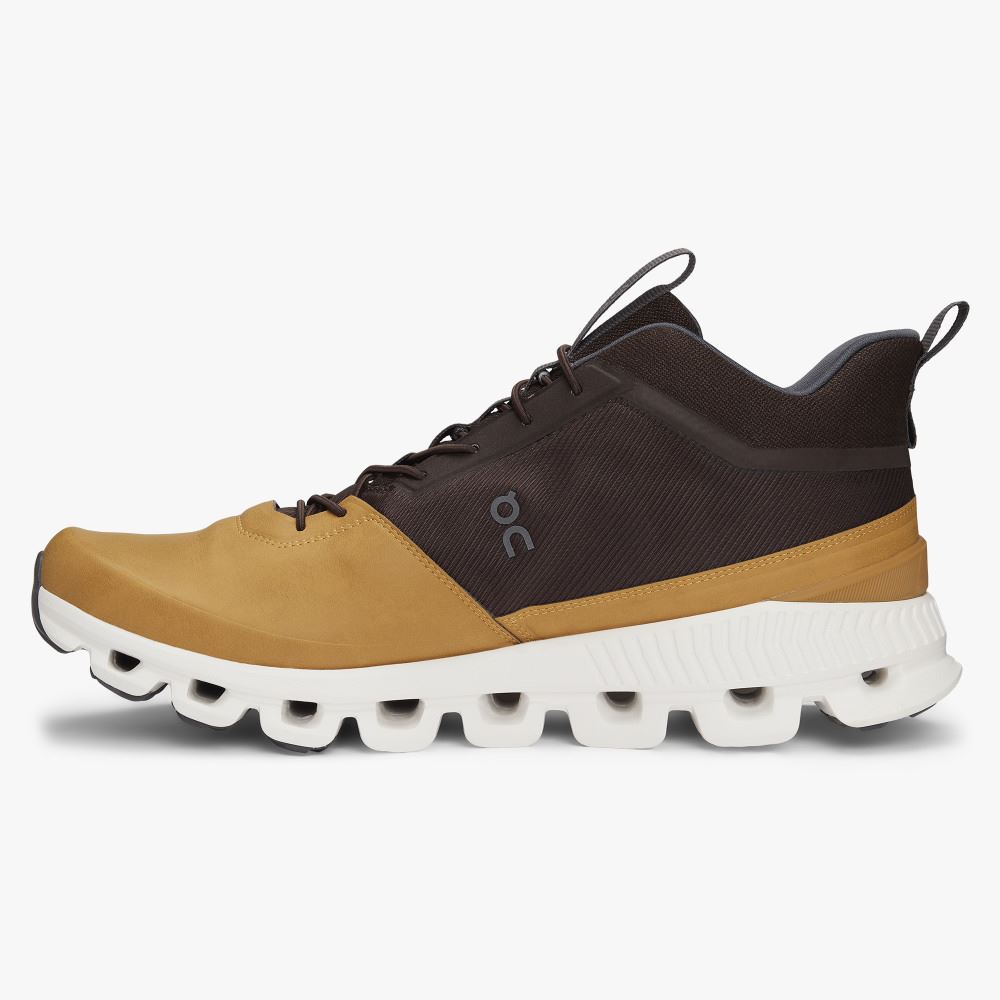 On Running Cloud Hi Sneakers Herren Gelb Braun | EZD5983JX