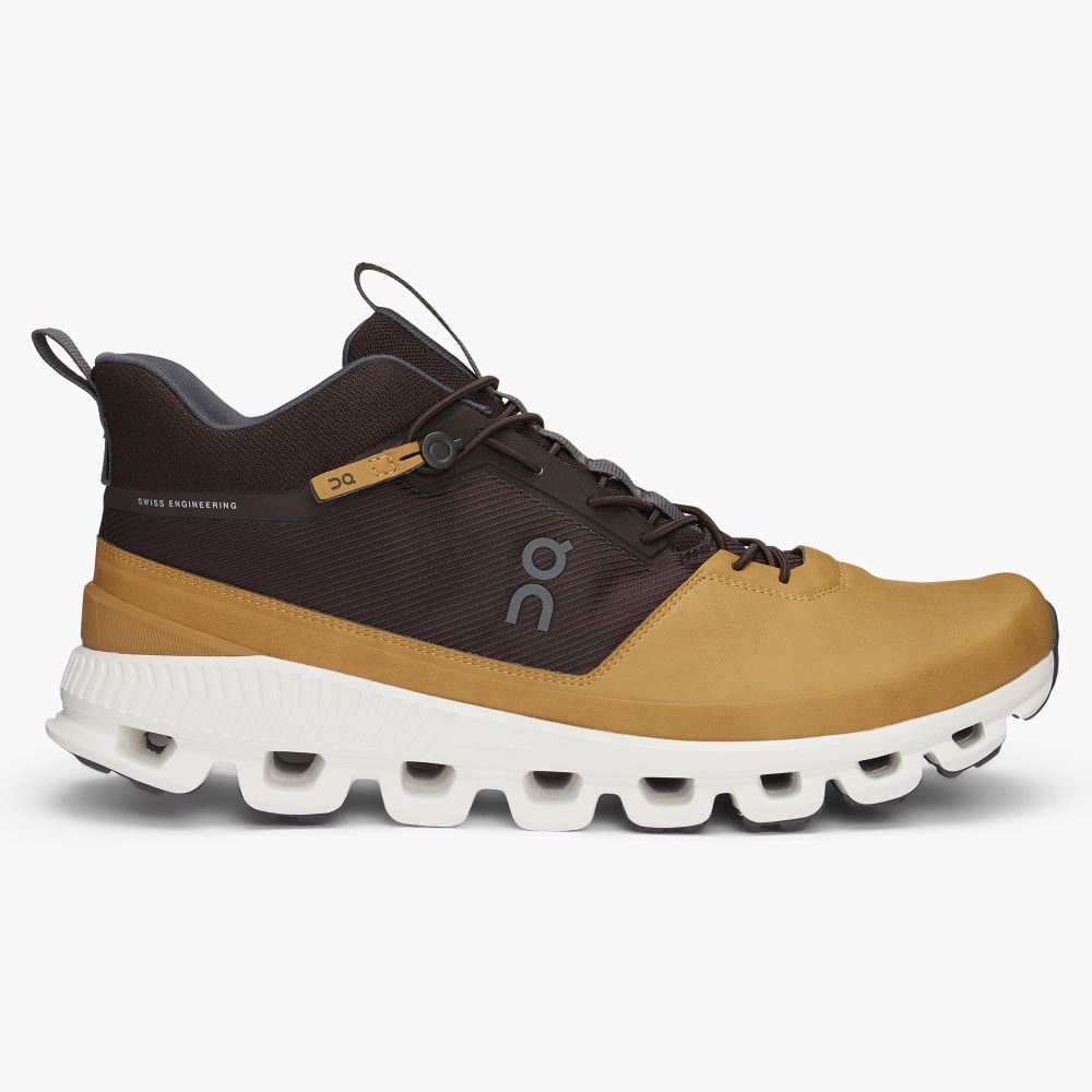 On Running Cloud Hi Sneakers Herren Gelb Braun | EZD5983JX