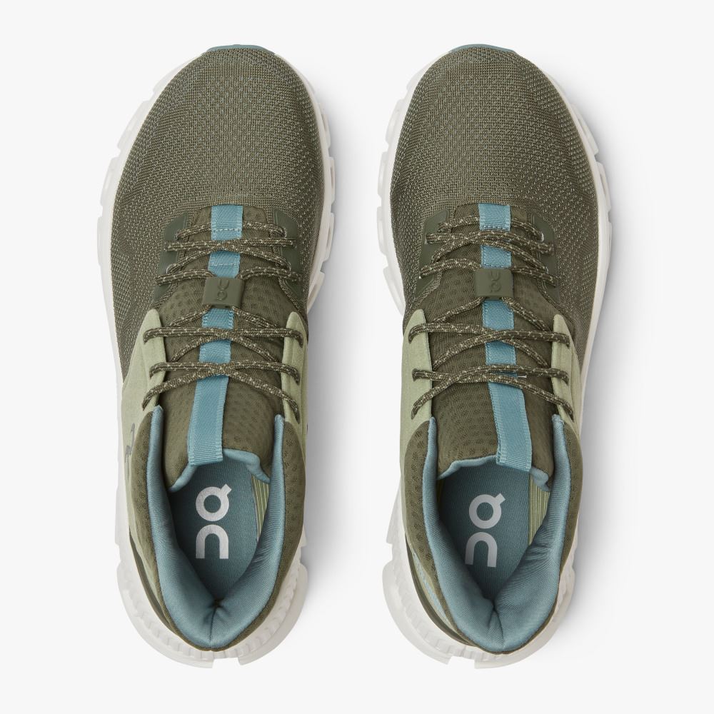 On Running Cloud Hi Sneakers Herren Olivgrün | TKK7934ZV