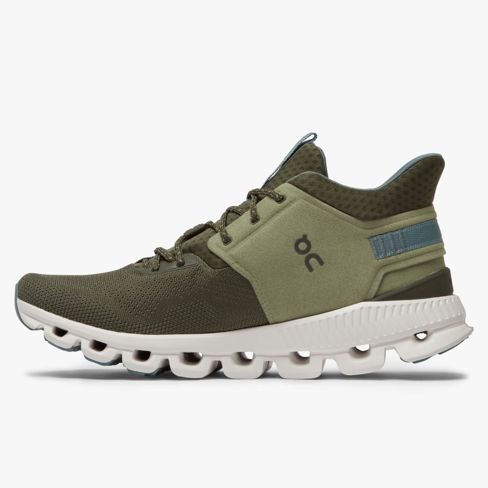 On Running Cloud Hi Sneakers Herren Olivgrün | TKK7934ZV