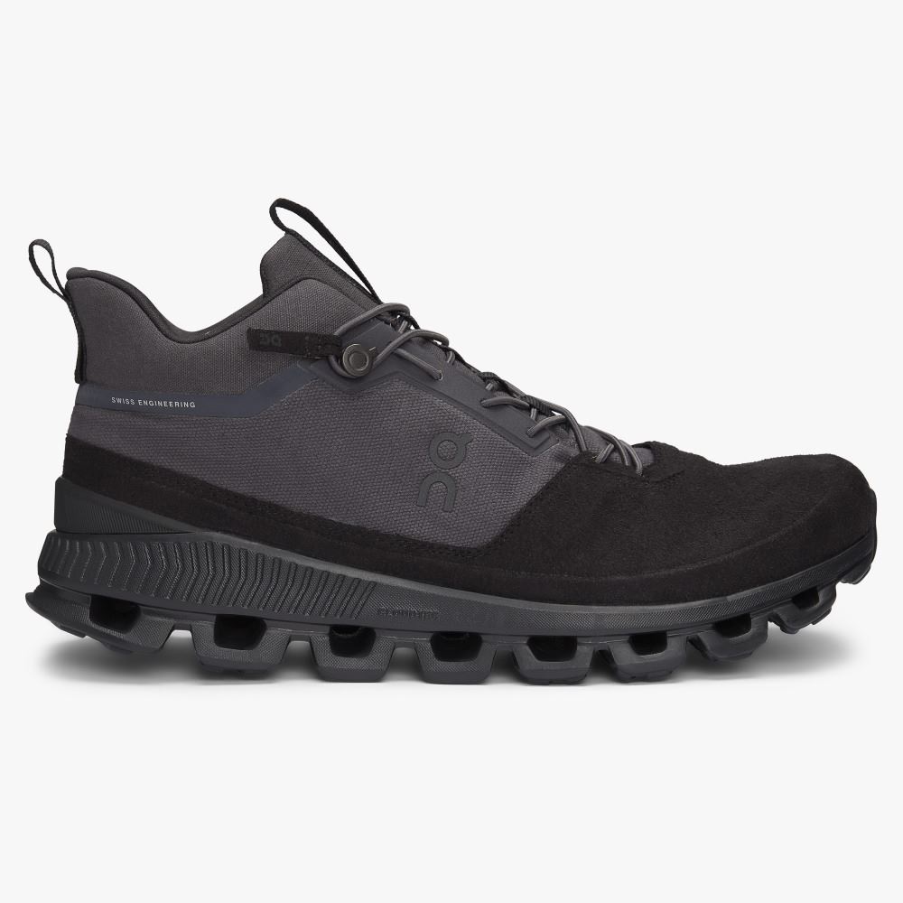 On Running Cloud Hi Sneakers Herren Schwarz Grau | MMQ8689FU