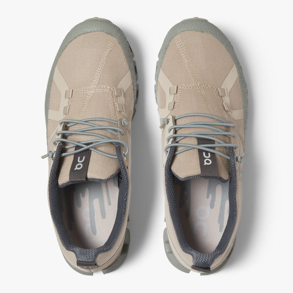 On Running Cloud Sneakers Damen Beige Grün | BCO1143VD