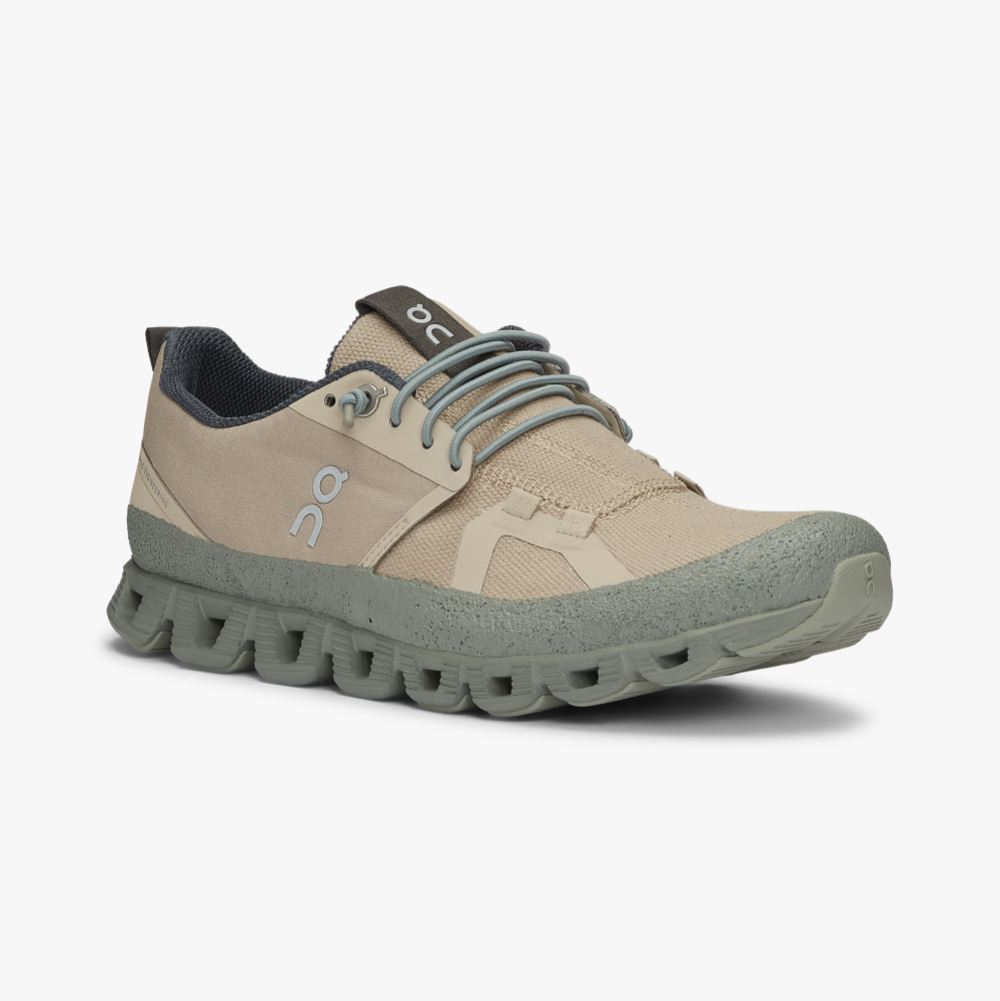 On Running Cloud Sneakers Damen Beige Grün | BCO1143VD