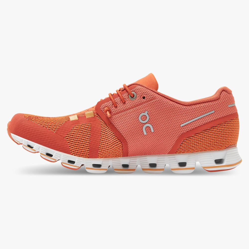 On Running Cloud Sneakers Damen Orange Rot | XFN716MU