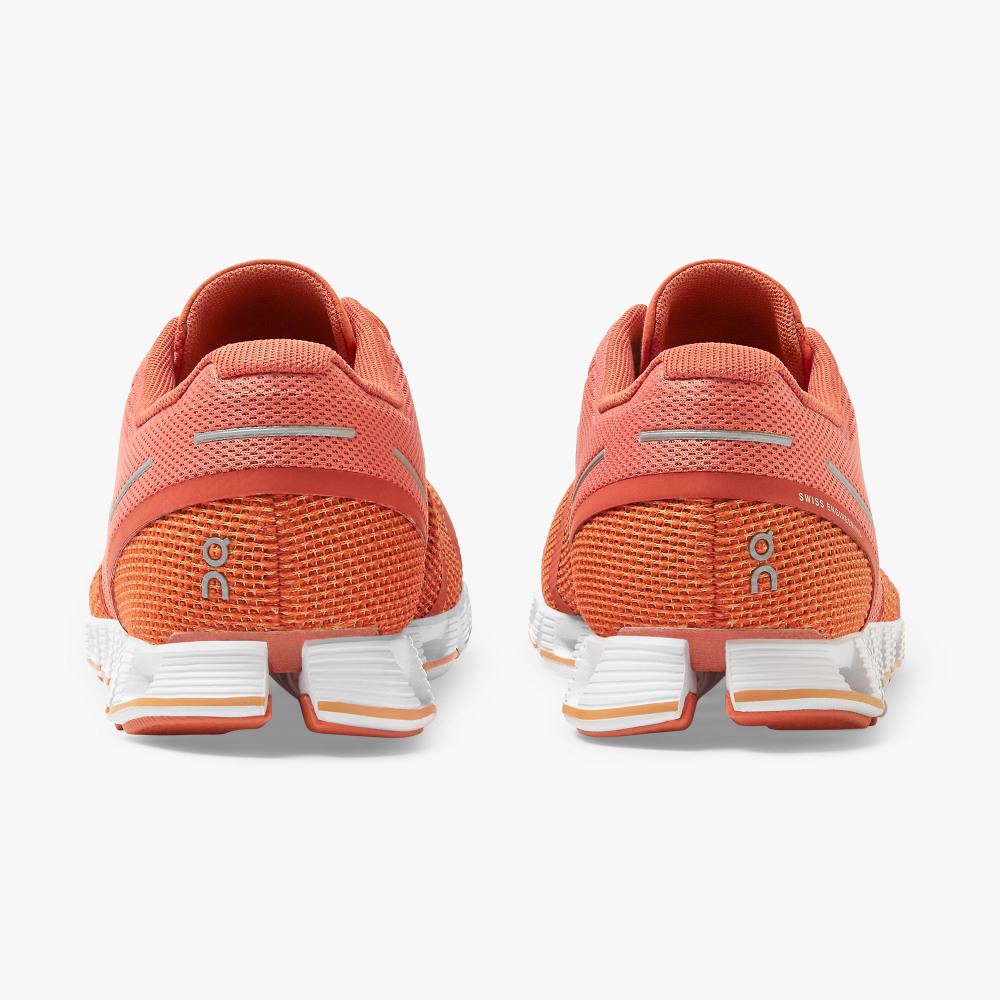 On Running Cloud Sneakers Damen Orange Rot | XFN716MU