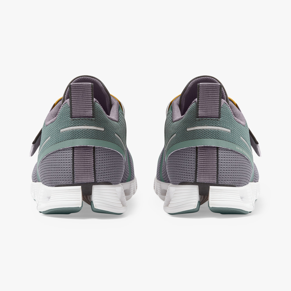 On Running Cloud Sneakers Herren Grau Grün | QWQ5787JX