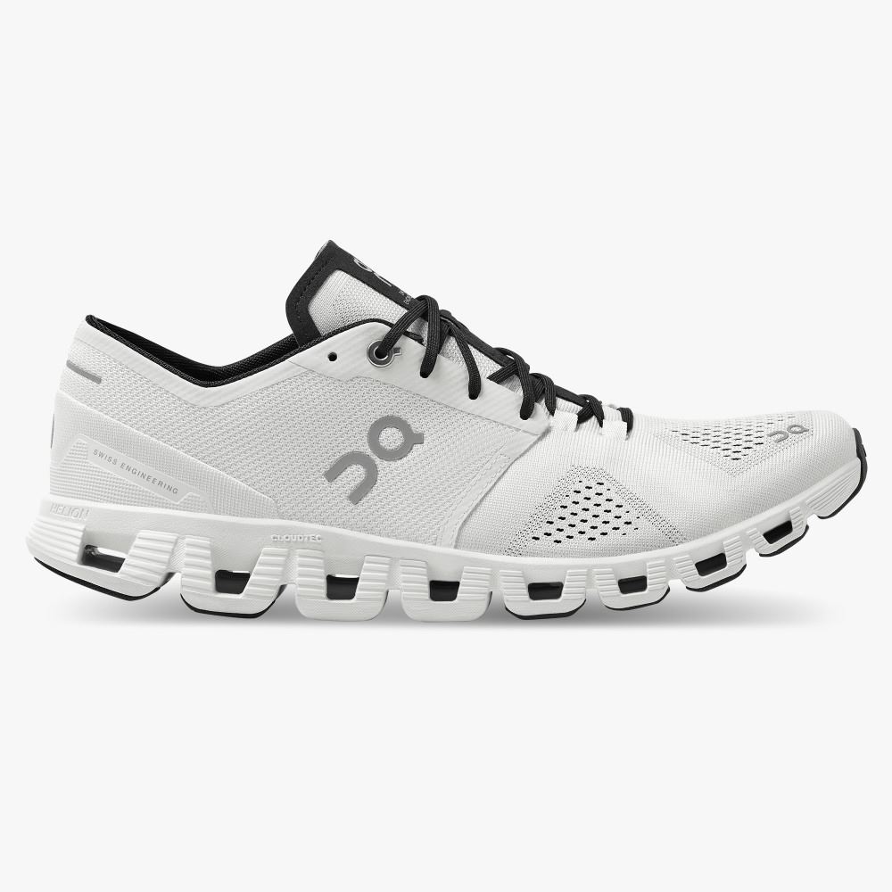 On Running Cloud X Straßenlaufschuhe Herren Weiß | HNL7159VR