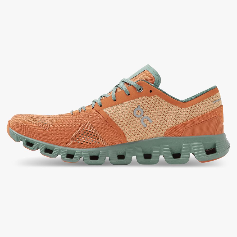 On Running Cloud X Straßenlaufschuhe Herren Orange | WJA6310SC