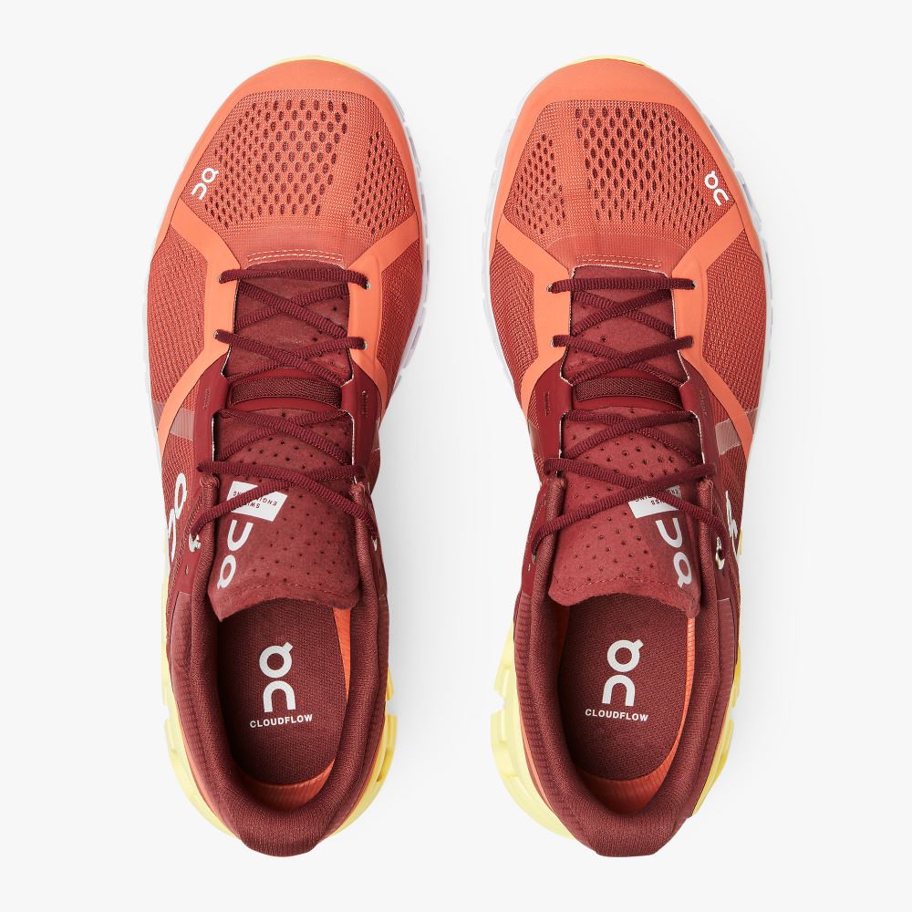 On Running Cloudflow Straßenlaufschuhe Herren Rot | NMQ9666WZ