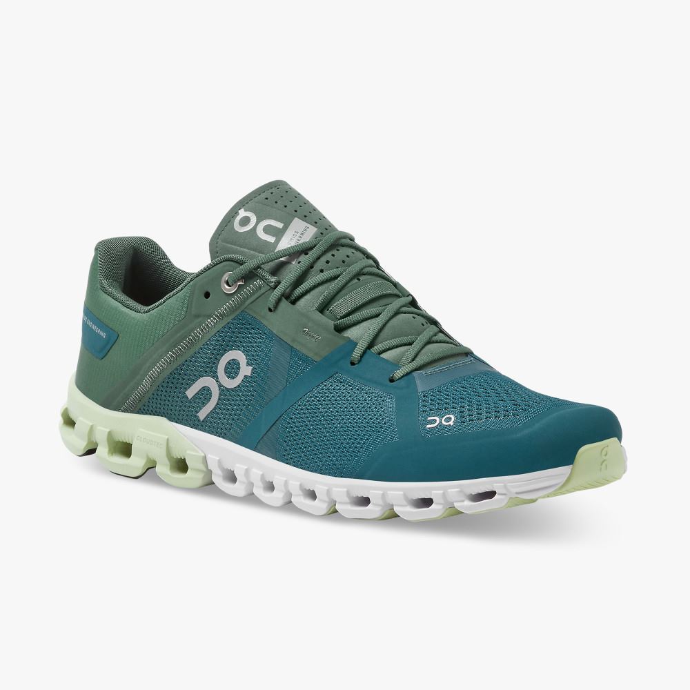 On Running Cloudflow Straßenlaufschuhe Herren Türkis Grün | SFF95100JA