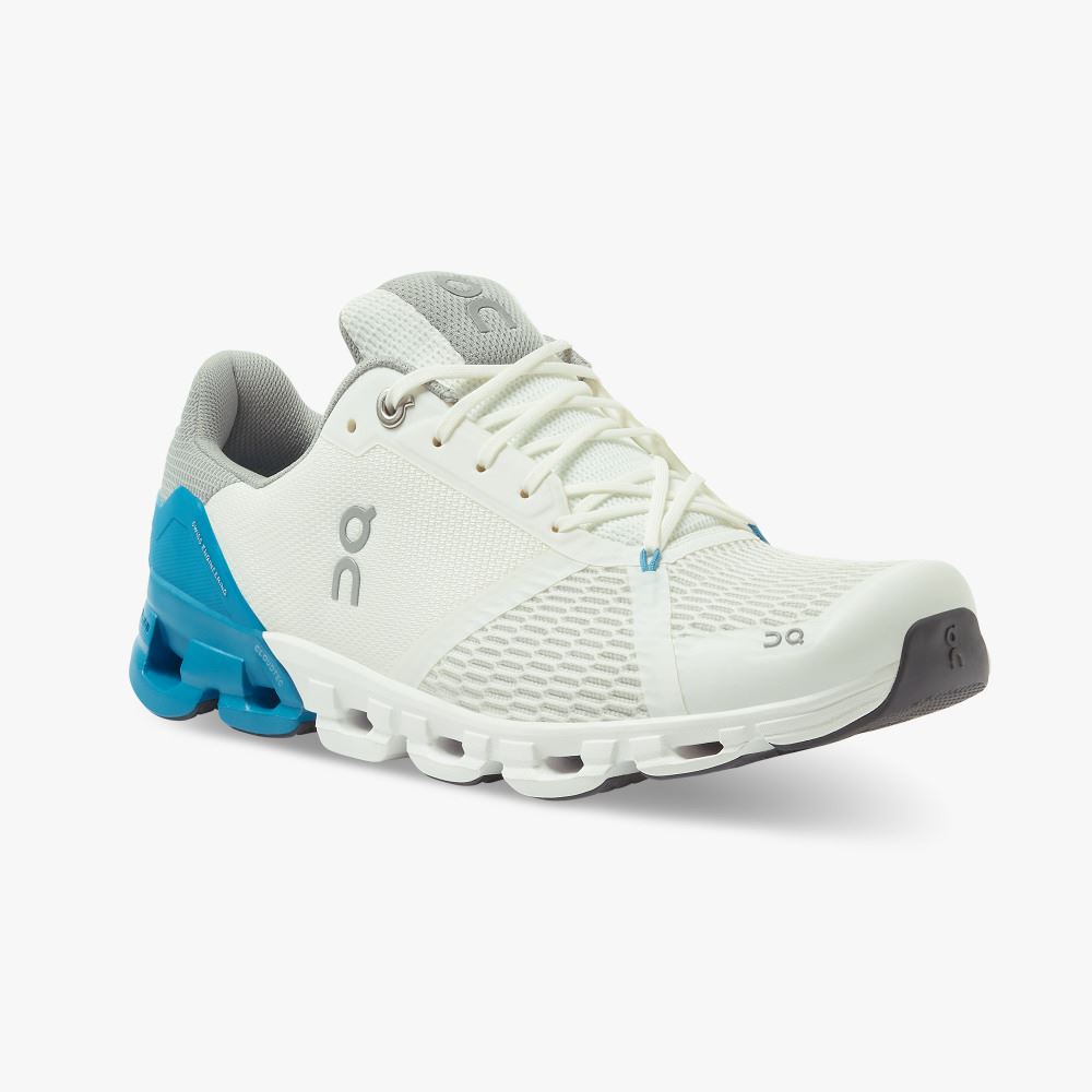 On Running Cloudflyer Straßenlaufschuhe Herren Weiß Blau | CNT8192YH