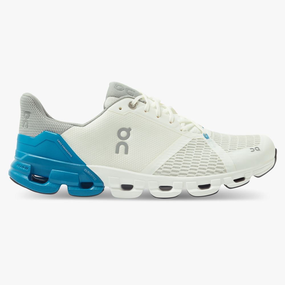 On Running Cloudflyer Straßenlaufschuhe Herren Weiß Blau | CNT8192YH