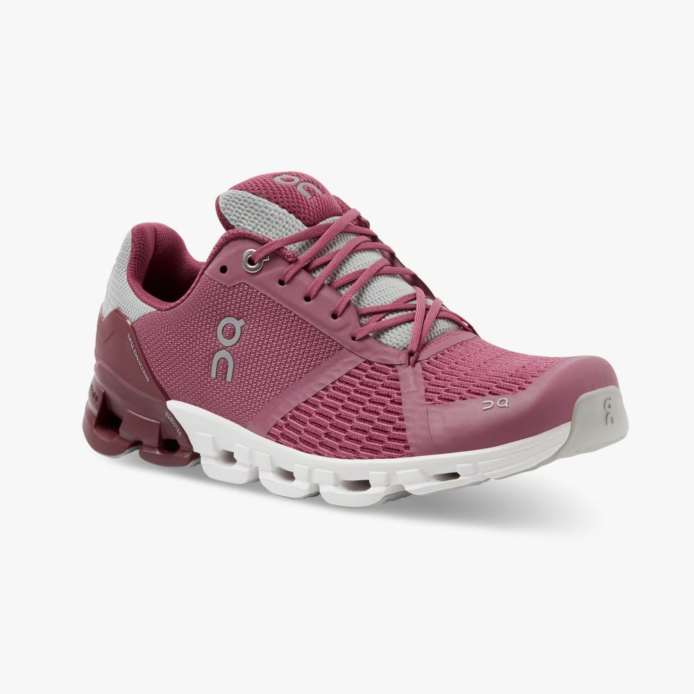 On Running Cloudflyer Straßenlaufschuhe Damen Fuchsie | RPD7486JJ