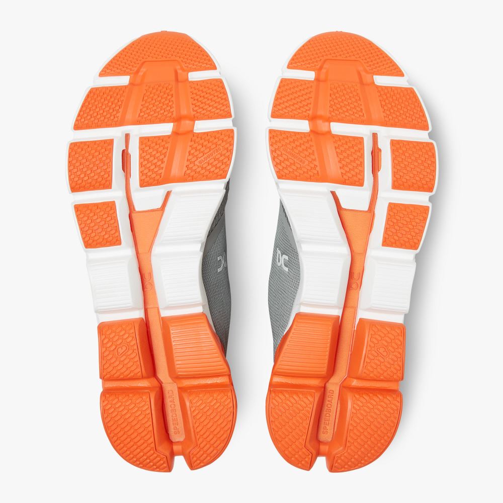 On Running Cloudflyer Straßenlaufschuhe Herren Grau Orange | TQJ9020EE