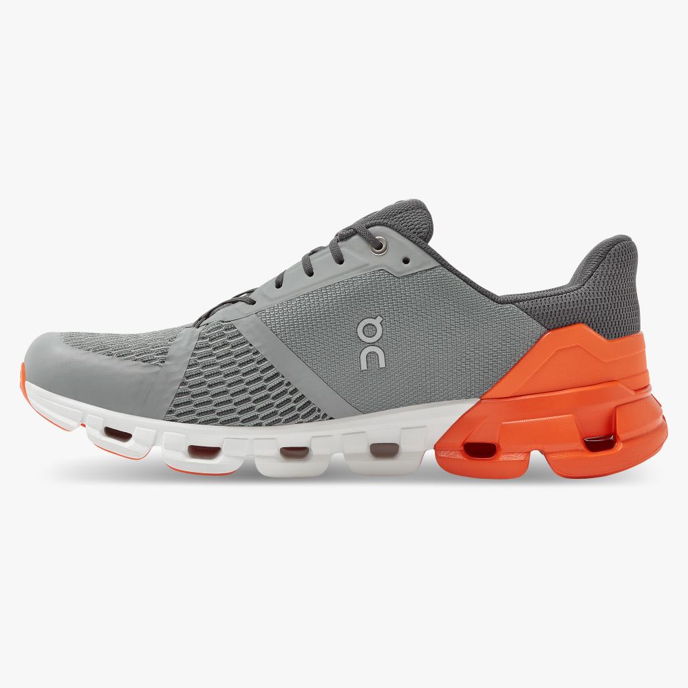 On Running Cloudflyer Straßenlaufschuhe Herren Grau Orange | TQJ9020EE