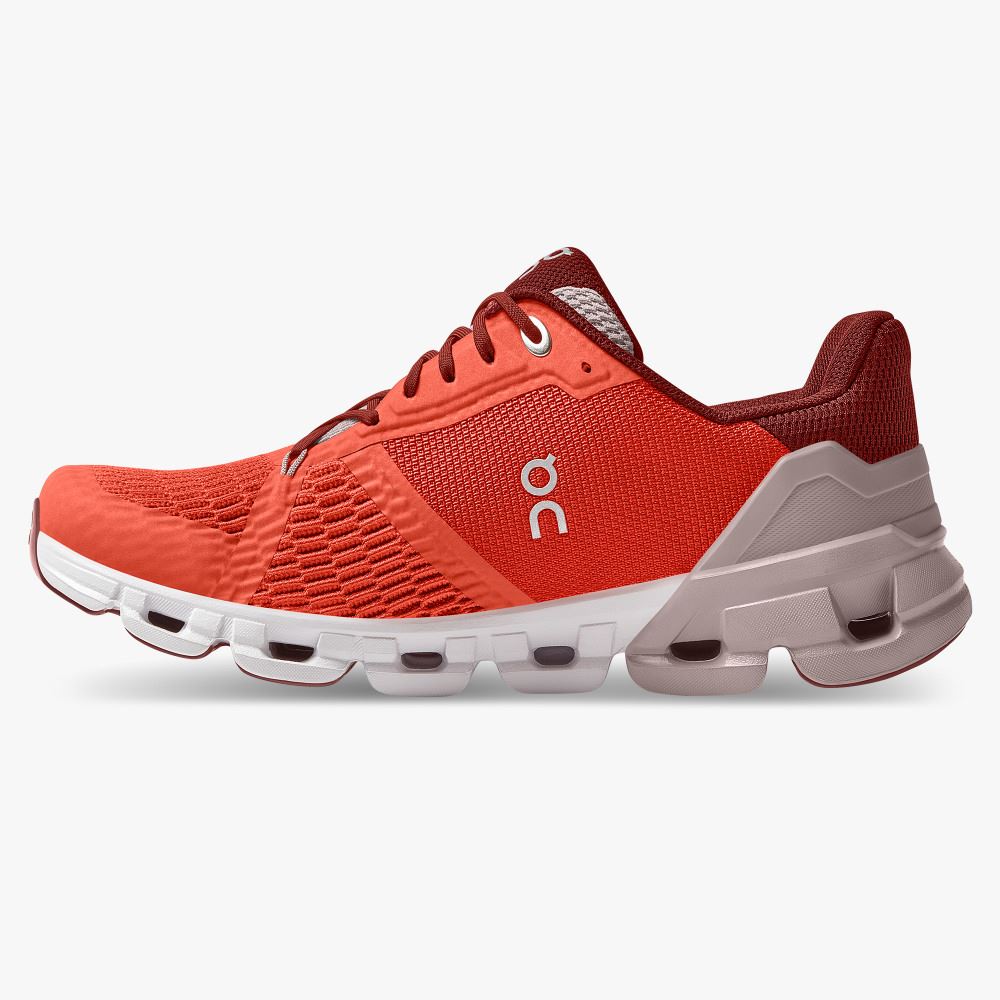 On Running Cloudflyer Straßenlaufschuhe Damen Orange Rot | UYU8795EP