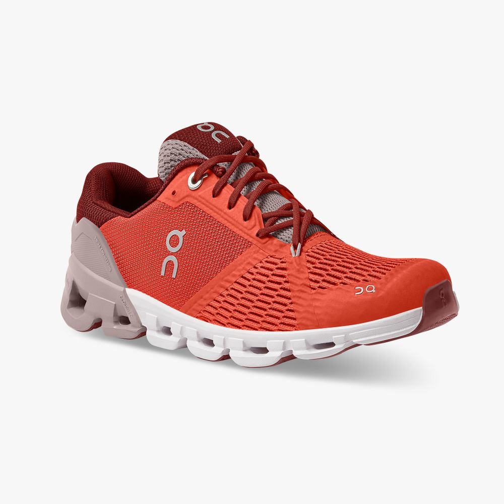 On Running Cloudflyer Straßenlaufschuhe Damen Orange Rot | UYU8795EP