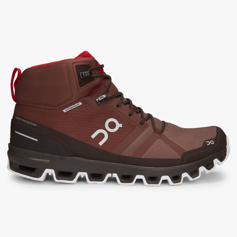 On Running Cloudrock Wanderschuhe Herren Rot | MLH7616NT