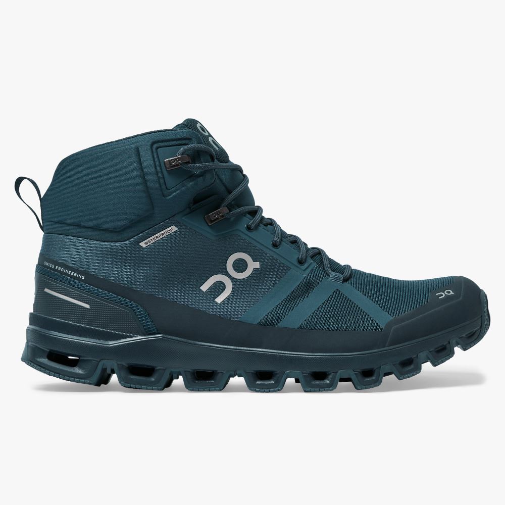 On Running Cloudrock Wanderschuhe Herren Türkis | QQB5447MW