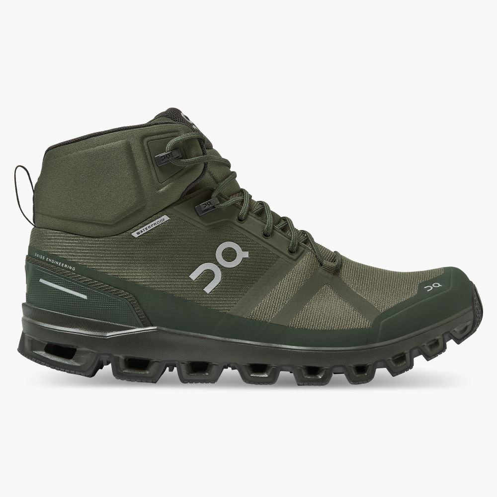 On Running Cloudrock Wanderschuhe Herren Olivgrün | WUU919ZU