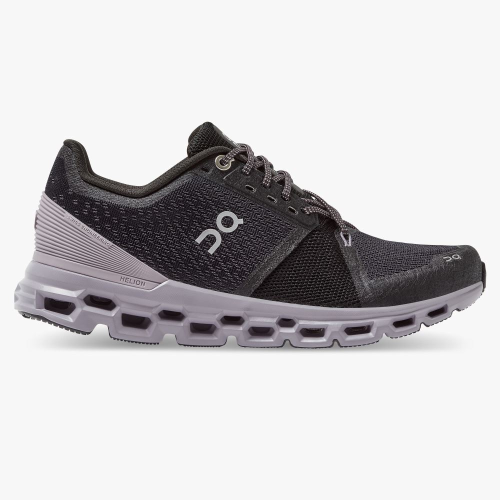 On Running Cloudstratus Straßenlaufschuhe Damen Schwarz | CFA4673OJ