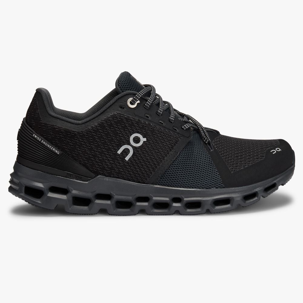 On Running Cloudstratus Straßenlaufschuhe Damen Schwarz | GZJ6382GI