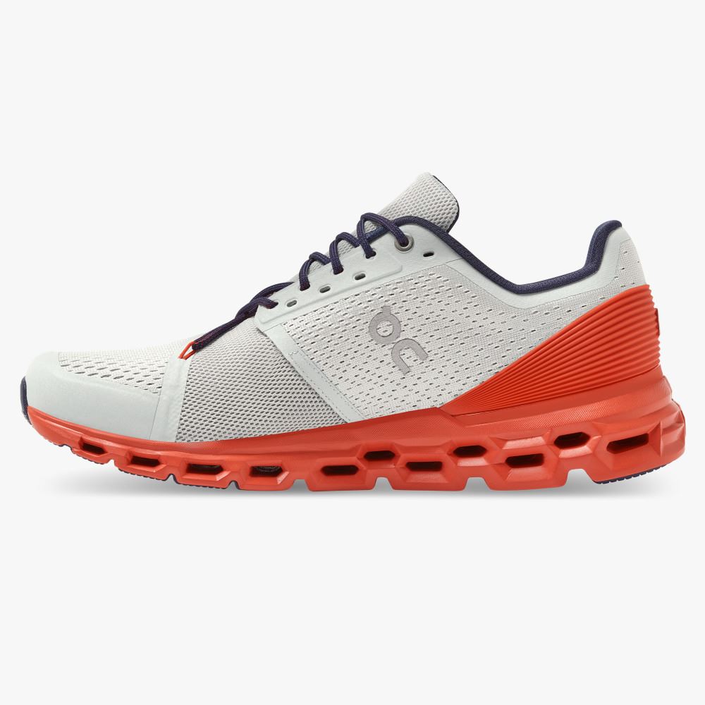 On Running Cloudstratus Straßenlaufschuhe Herren Weiß Koralle | JGS8042HI