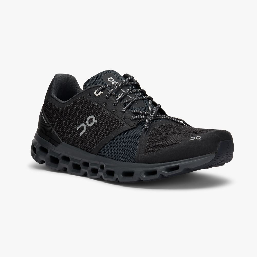 On Running Cloudstratus Straßenlaufschuhe Herren Schwarz | PDD2616TZ