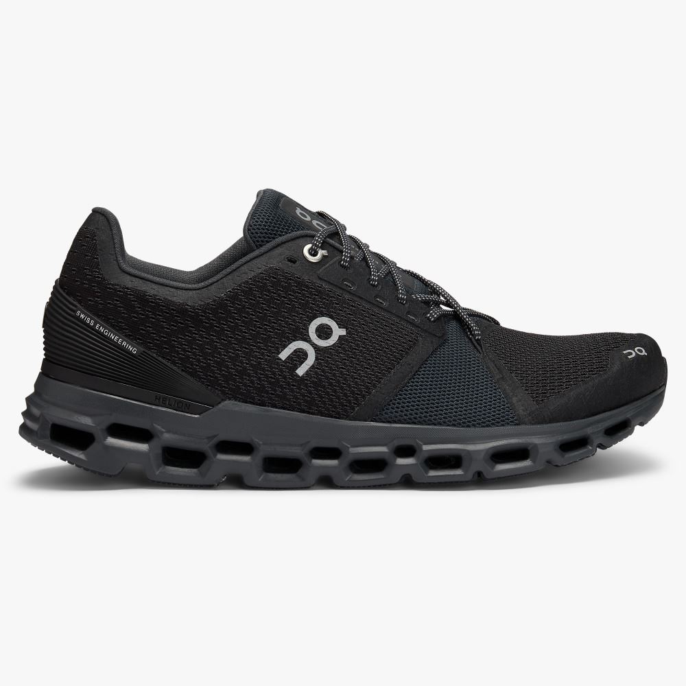 On Running Cloudstratus Straßenlaufschuhe Herren Schwarz | PDD2616TZ