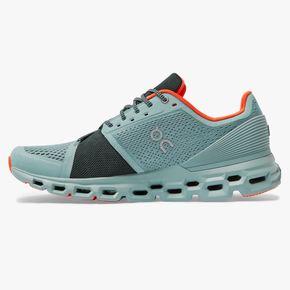 On Running Cloudstratus Straßenlaufschuhe Herren Türkis | TSW10047GF