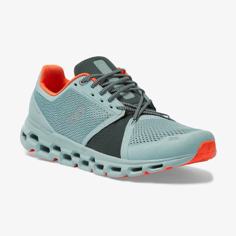 On Running Cloudstratus Straßenlaufschuhe Herren Türkis | TSW10047GF