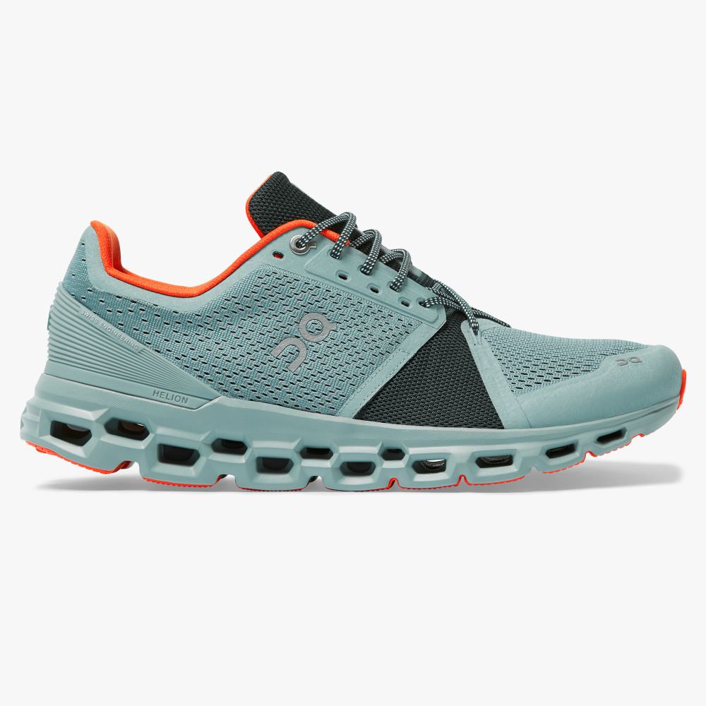 On Running Cloudstratus Straßenlaufschuhe Herren Türkis | TSW10047GF