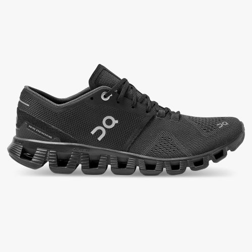 On Running Cloud X Straßenlaufschuhe Damen Schwarz | JVP5155JC