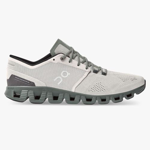 On Running Cloud X Straßenlaufschuhe Herren Grau | BRM9047YL