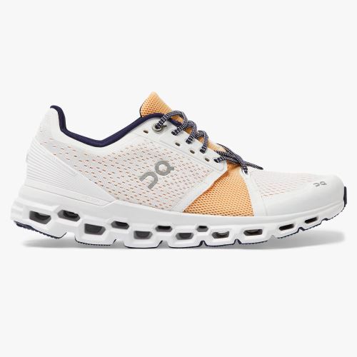 On Running Cloudstratus Straßenlaufschuhe Damen Weiß | JWU3120ZB