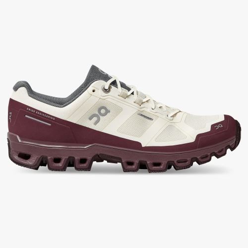 On Running Cloudventure Trailrunning Schuhe Damen Weiß Bordeaux | MXL9817GM